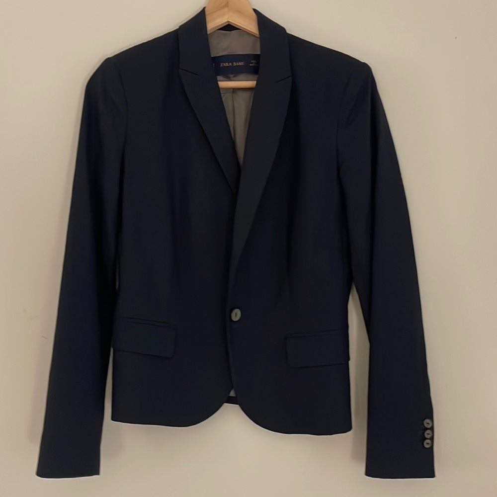 Zara Navy Blue Women's Blazer